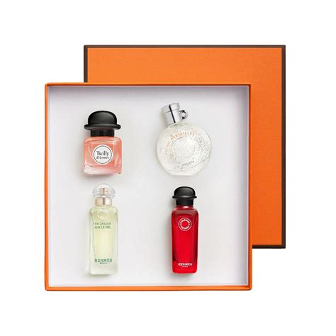 hermes perfume sample set|Hermes miniature perfume set.